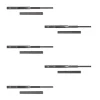 Emuca Lot de 5 jeux de Coulisses pour tiroirs, roulement à billes, hauteur 45mm, profondeur 450mm, sortie totale, Noir
