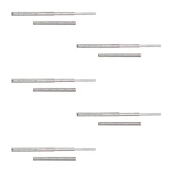 Emuca Lot de 5 jeux de glissières de tiroirs, roulement à billes, hauteur 45mm, profondeur 500mm, sortie totale, zingué