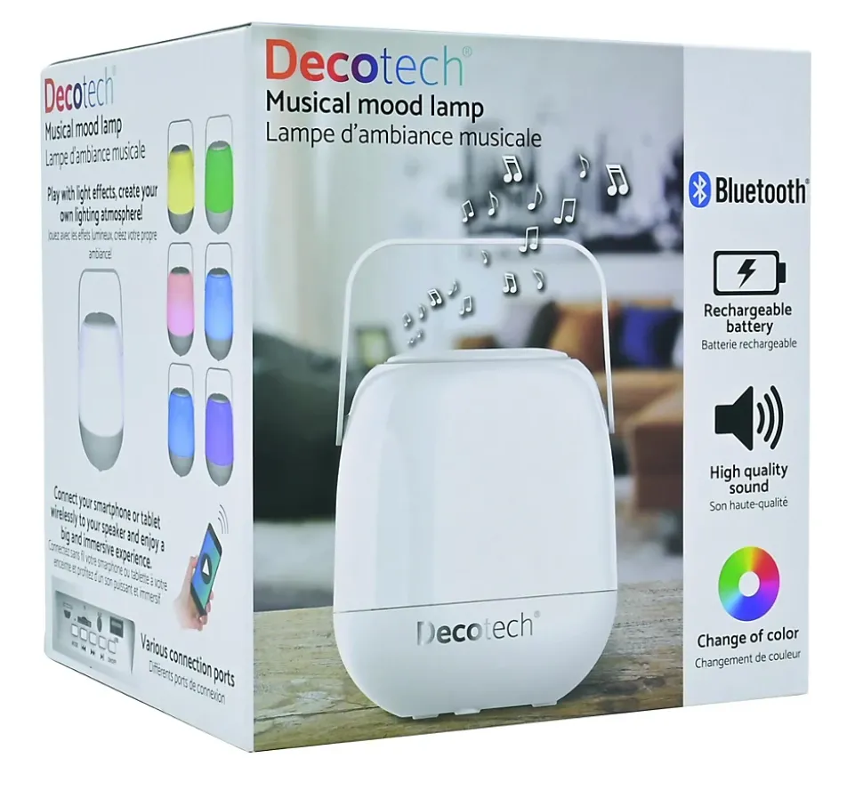 Enceinte portable Decotech avec effets lumineux