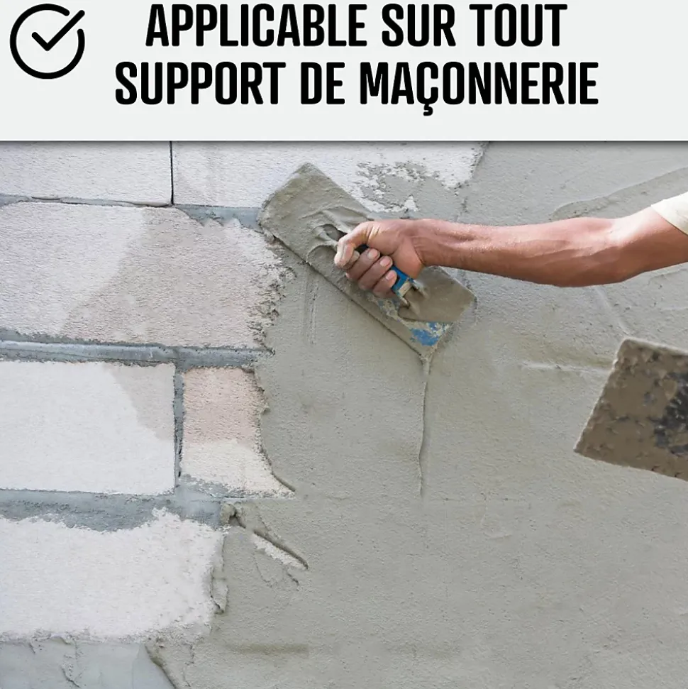 Enduit de cuvelage hydrofuge - Étanchéité cave sous-sol garage / ARCACIM CAVE Gris - 25 kg - ARCANE INDUSTRIES