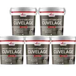 Enduit Hydrofuge pour support maçonné - ARCACIM Blanc - Offre Spéciale : 5 x 25 Kg - ARCANE INDUSTRIES