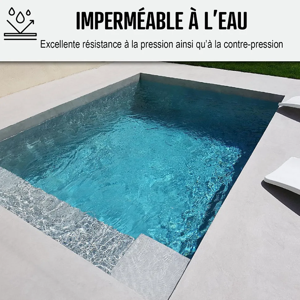 Enduit Piscine Hydrofuge - Etanchéité Piscine & Cuvelage : ARCACIM PISCINE Gris - 5 kg - ARCANE INDUSTRIES