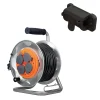 Enrouleur chantier 3G2,5mm² IP44 25m - 4 prises Zenitech