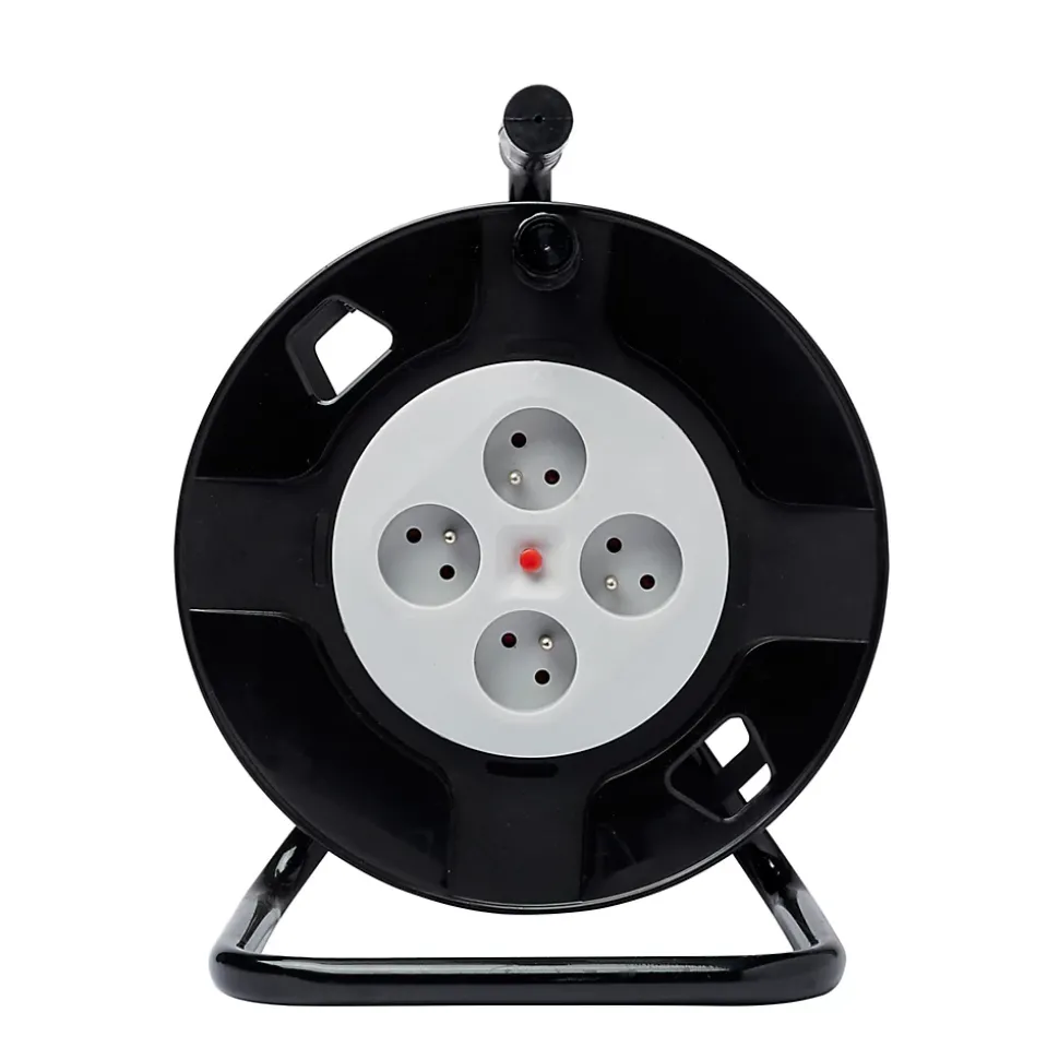 Enrouleur de bricolage vide H05VV-F 4 prises 40m