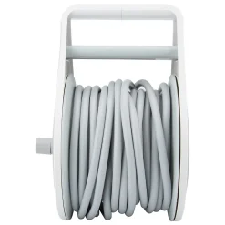 Enrouleur domestique Schuko 3 prises 7m - Gris - Zenitech