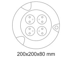 Enrouleur 5m H05VV-F 3G1.5mm² - 4 prises 16A - garantie 2 ans