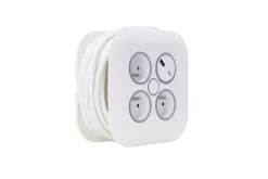 Enrouleur 3 prises + 2 USB-A/C - Zenitech