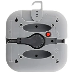 Enrouleur 3 x 2P+T + 2x USB - 7m - gris - Zenitech