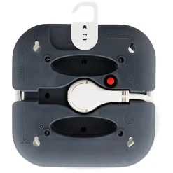 Enrouleur 3 x 2P+T + 2x USB - 7m - noir - Zenitech