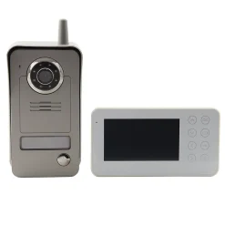 Ensemble interphone vidéo sans fil avec bouton pour l'extérieur Blyss Wolin