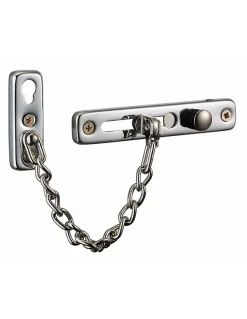 Entrebailleur de porte, chaîne acier, chromé - THIRARD