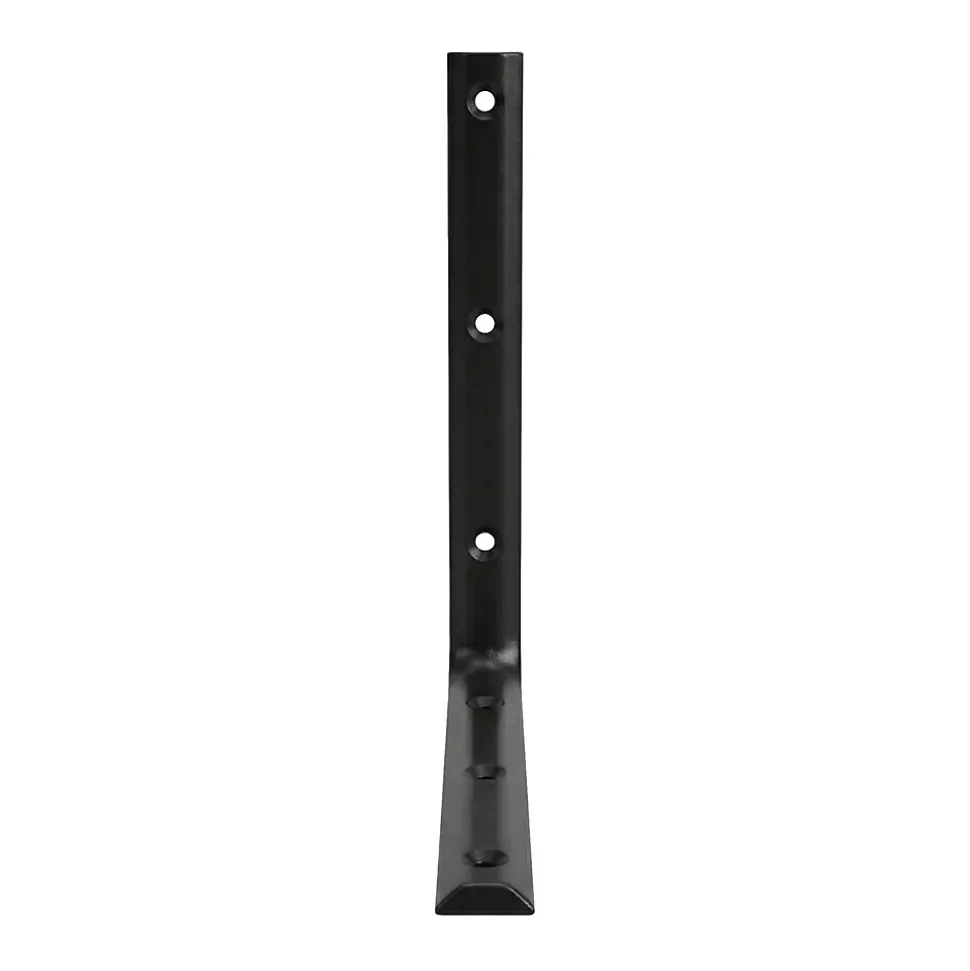 Equerre demi ronde 250 x 250 mm - acier noir
