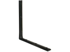Equerre demi ronde 250 x 250 mm - acier noir