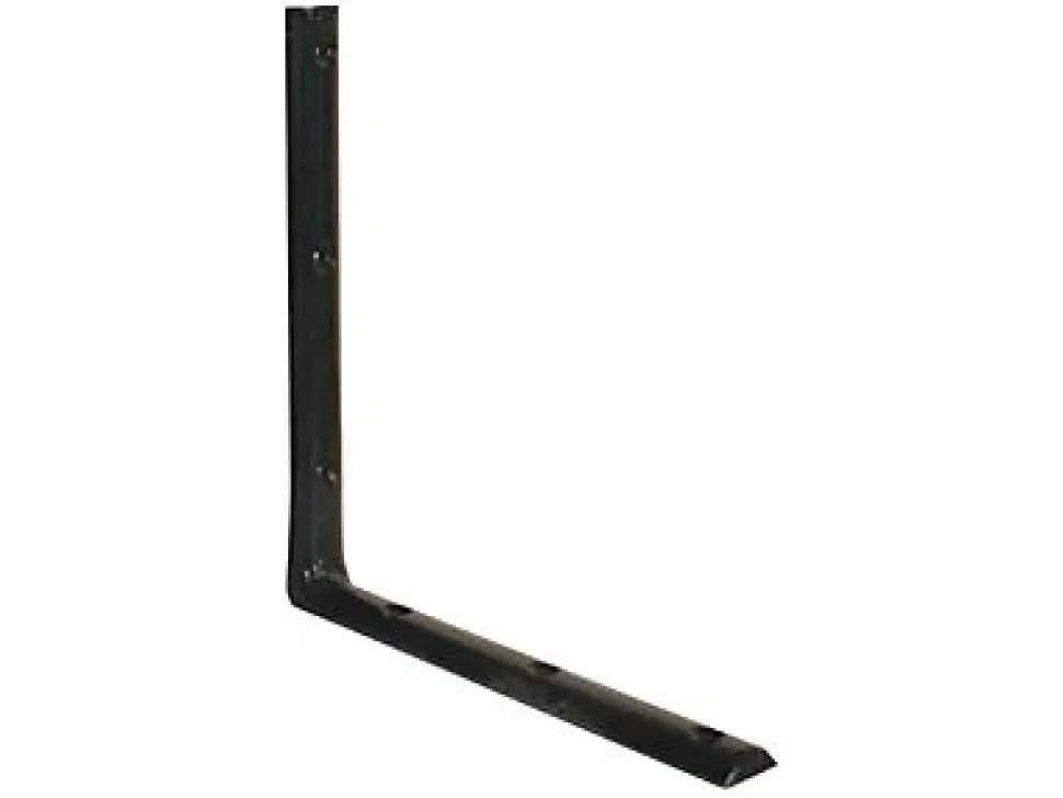 Equerre demi ronde 250 x 250 mm - acier noir