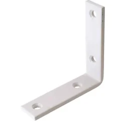 Equerre de renfort Diall acier plastifié blanc 100 mm