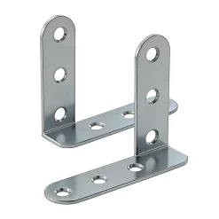 2 Equerres contre coudée L. 80 x H. 16 x EP. 65 mm