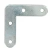 4 Equerres de chaise Acier Inox l.80 x H.25 x P.25 mm