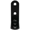 4 Equerres de chaise Acier Noir l.14 x H.40 x P.40 mm