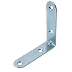 4 Equerres de chaise Acier Zingué l.15 x H.80 x P.80mm