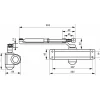 Ferme-porte automatique hydraulique force 5, noir - THIRARD