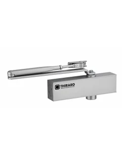 Ferme-porte automatique hydraulique Design force 2 à 4, argent - THIRARD