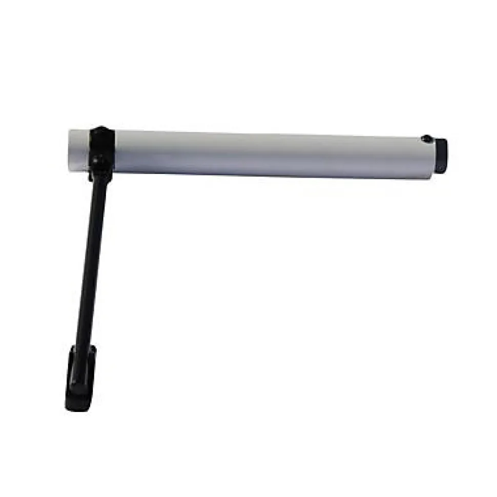 Ferme-porte à tige noir Diall Aluminium