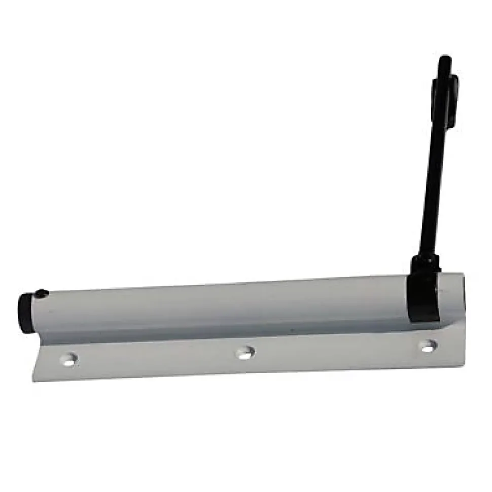 Ferme-porte à tige noir Diall Aluminium