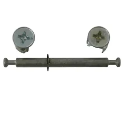 2 ferrures d'assemblage + Goujon ø15 x H. 12,5 mm