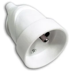 Fiche femelle 16A blanc glossy Diall