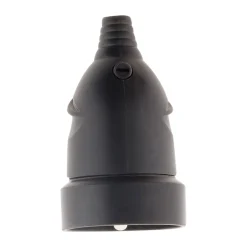 Fiche femelle 16A 2P+T - Noir - Zenitech