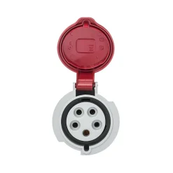 Fiche Femelle Tétrapolaire 32a 3p+n+t 380v - 5 Broches - étanche Ip44 - Ide