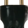 Fiche mâle latérale 2P+T IP40 noir Lébénoïd