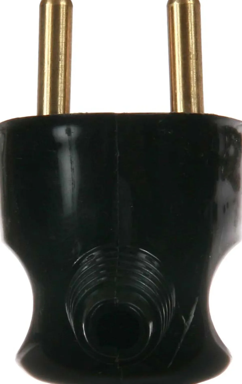 Fiche mâle latérale 2P+T IP40 noir Lébénoïd