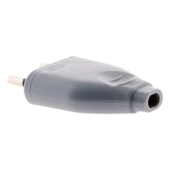 Fiche mâle 2P 6A - Gris - Zenitech