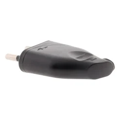 Fiche mâle 2P 6A latérale - Noir - Zenitech