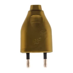 Fiche mâle 2P 6A - or - Zenitech