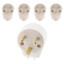 5 fiches mâles 20A coudées 2P+T Zenitech