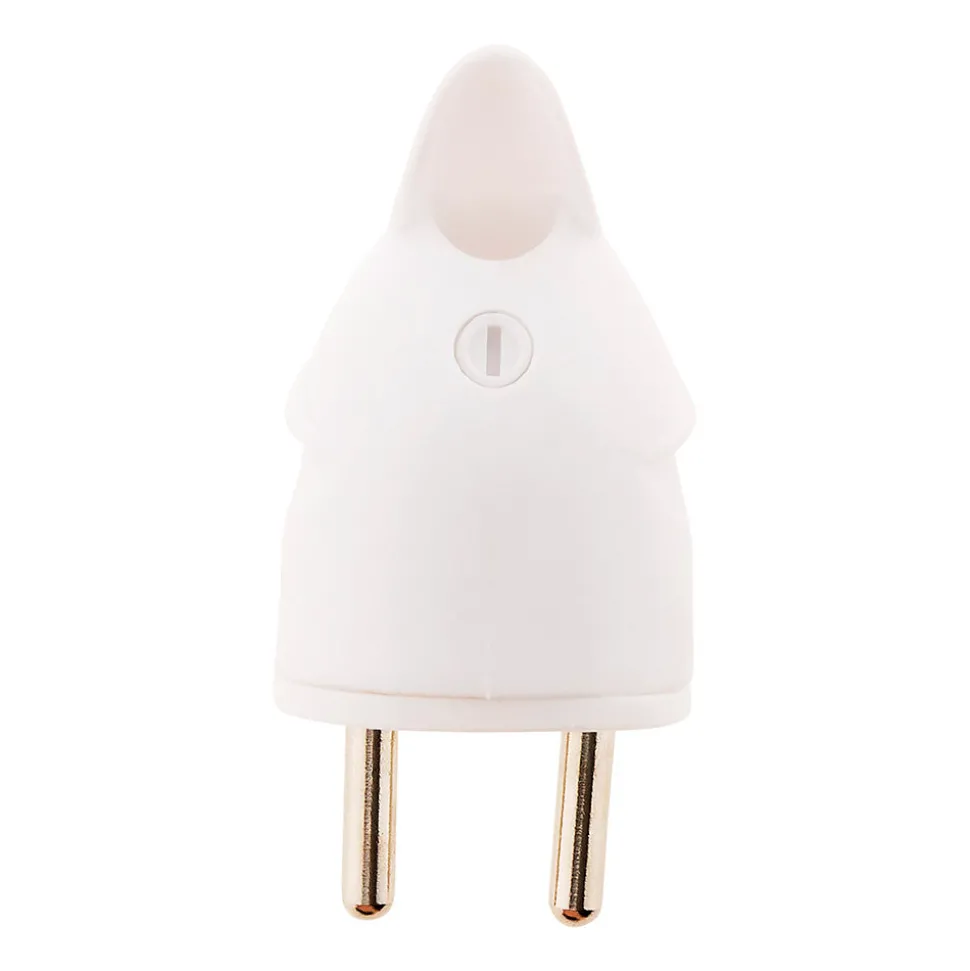 10 fiches mâles coudées 16A 2P+T blanc Zenitech