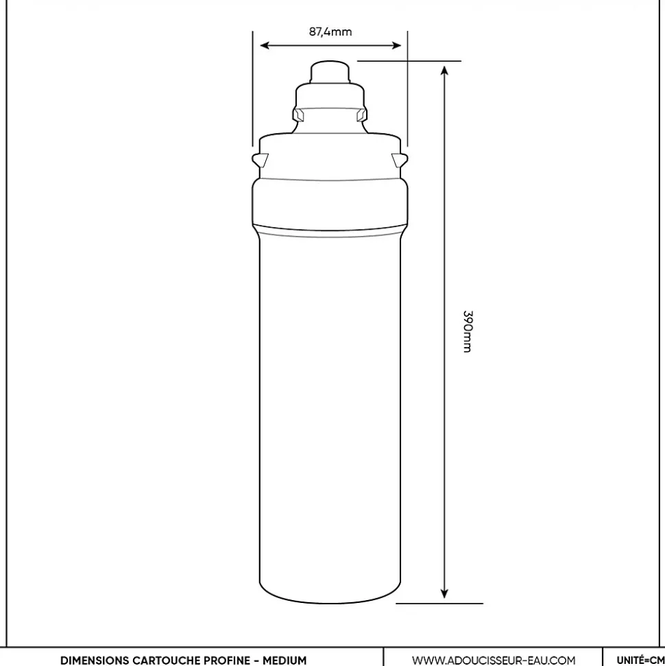 Filtre à Eau Profine Platinium Medium- Filtre Pour Le Traitement Des Polluants éternels (pfas) Et Métaux Lourds