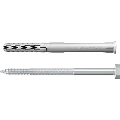 Fischer SXR 10 x 80 SS Cheville à tige longue avec vis tête hexagonale Set 4 pièces