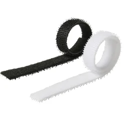 12 fixations de câbles auto-agrippantes Diall 10 x 150 mm blanc et noir