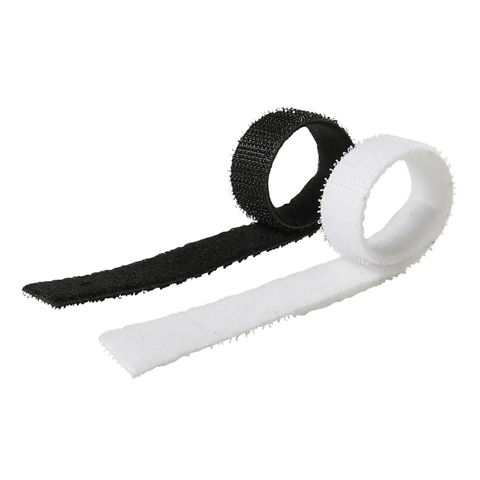 12 fixtaions de câbles auto-aggrippantes Diall 15 x 210 mm blanc et noir