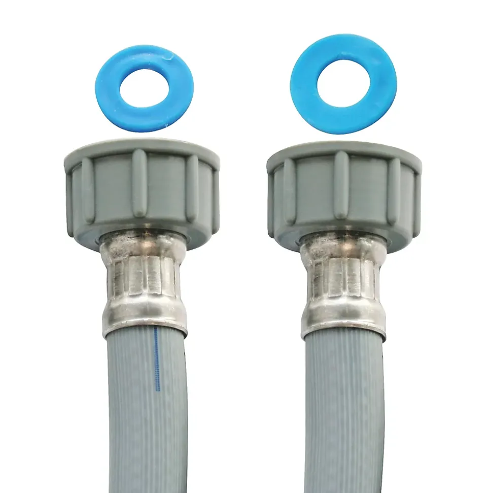 Flexible d'alimentation pour machine à laver raccords droits F-F 3/4", L. 1,5m
