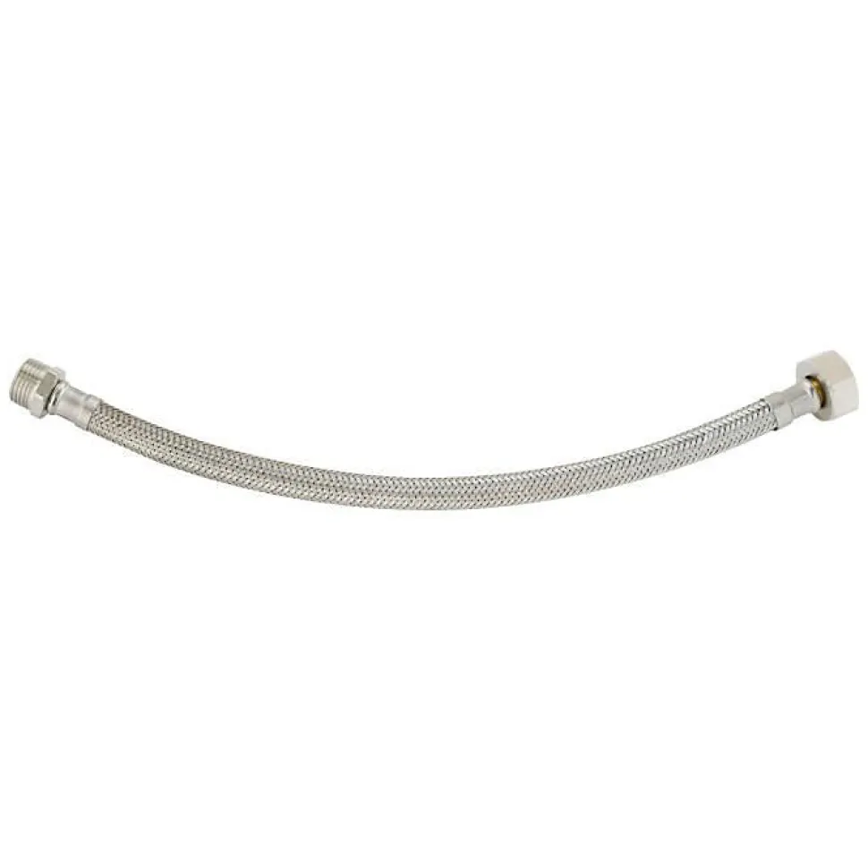 Flexible sanitaire DN10 mâle/femelle 15x21, 50 cm (Mâle et écrou tournant)
