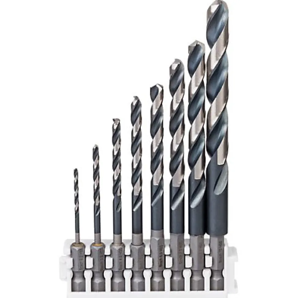 Foret métal diamètre 5 x 91mm longueur utile 52mm - queue 6 pans 1/4'' - BOSCH - 2608577056