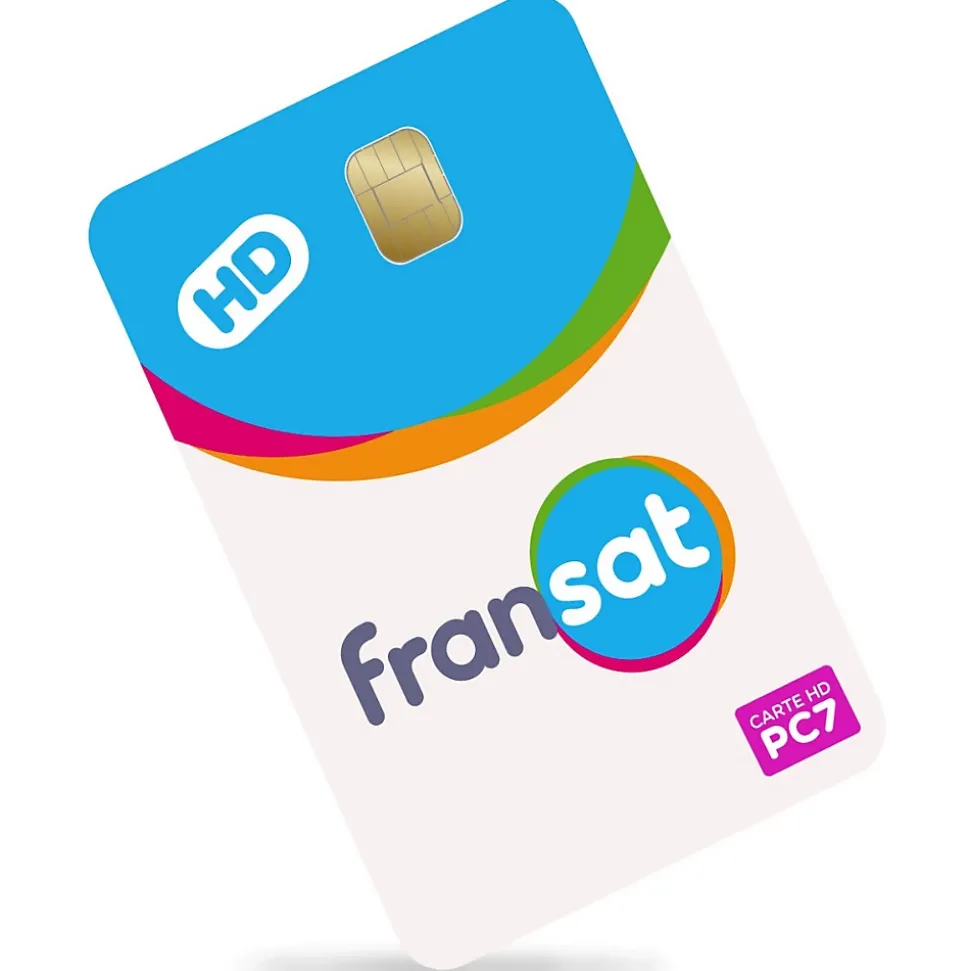 FRANSAT Décodeur TNT Satellite HD + Carte Viaccess FRANSAT PC7 Valable 4 ans - Chaine TF1 inclus - Eutelsat 5W OPTEX