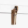 Frein de rétention force 115 N, en aluminium anodisé bronze, pour porte jusquà 100 KG.