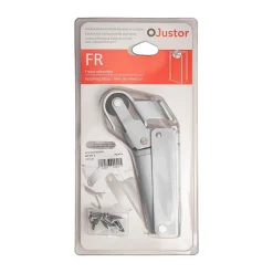Frein de rétention force 115 N, en aluminium anodisé argent, pour porte jusquà 100 KG.