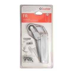 Frein de rétention force 60 N en aluminium anodisé argent pour porte jusquà 40 KG