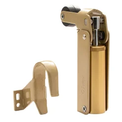Frein de rétention force 80 N en aluminium anodisé or, pour porte jusquà 80 KG.
